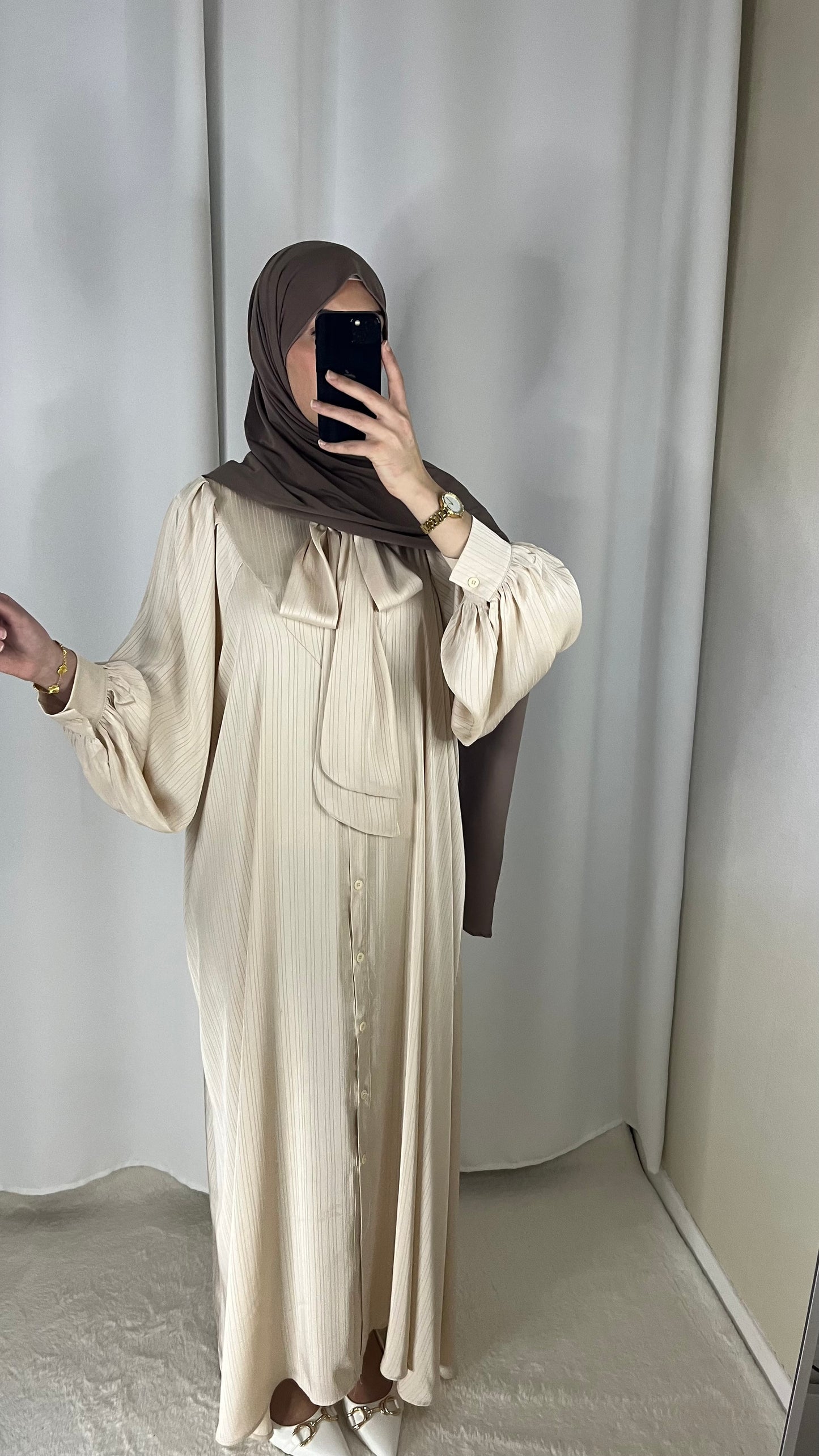 Abaya satinée